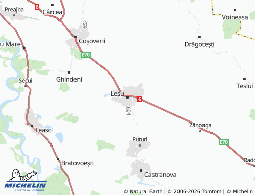 Carte MICHELIN Leșu - ViaMichelin