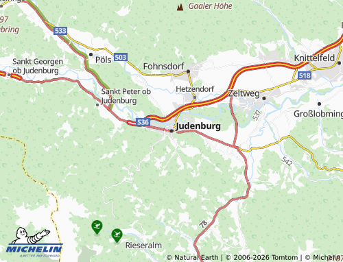 MICHELIN-Landkarte Judenburg - ViaMichelin
