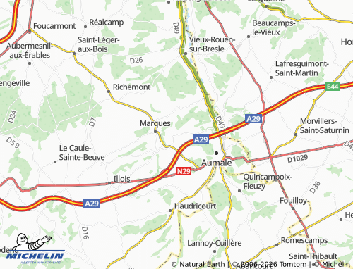 MICHELIN Morienne map - ViaMichelin
