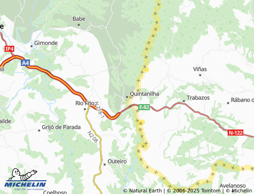 Mappa MICHELIN Quintanilha - ViaMichelin