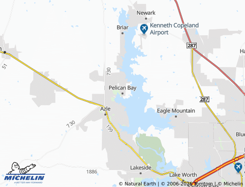 Mappa MICHELIN Pelican Bay - ViaMichelin