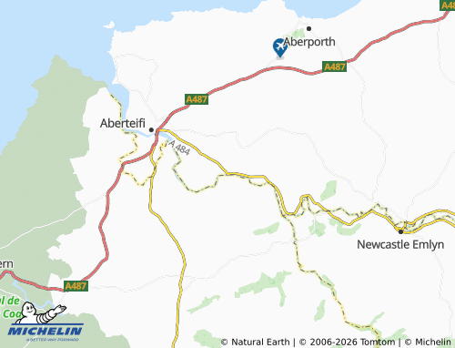 Mappa MICHELIN Llechryd - ViaMichelin