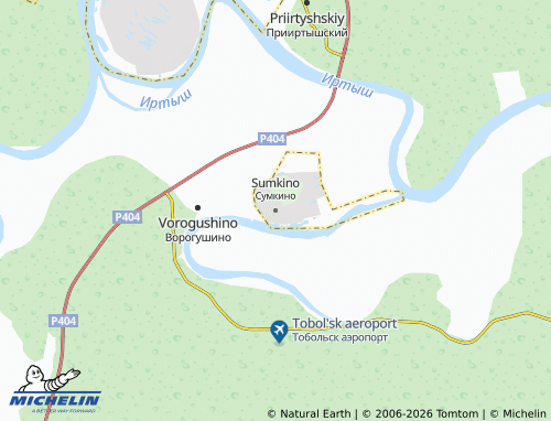 MICHELIN-Landkarte Sumkino - ViaMichelin