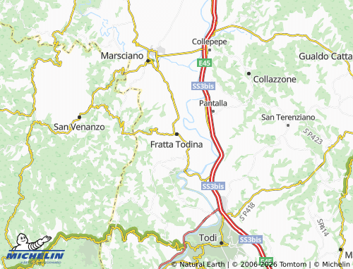 Carte MICHELIN Fratta Todina - ViaMichelin