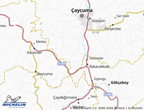 MICHELIN Şeyhoğlu map - ViaMichelin