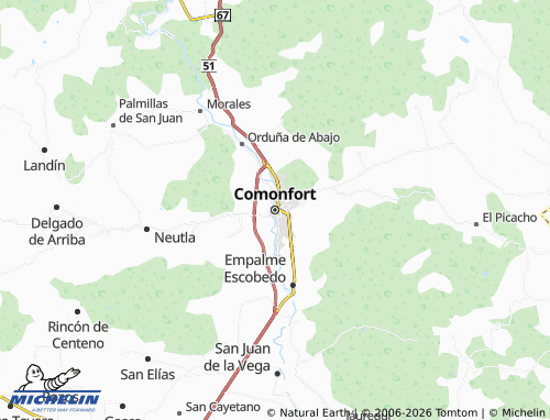 Mapa MICHELIN Comonfort - ViaMichelin