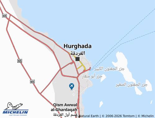 MICHELIN-Landkarte Hurghada - ViaMichelin