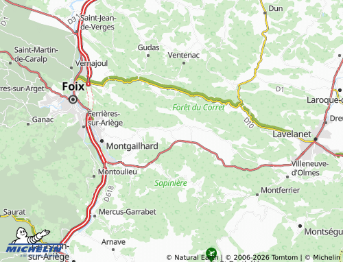 Carte MICHELIN Saint-Cirac - ViaMichelin