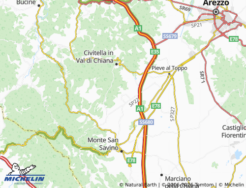 MICHELIN Oliveto map - ViaMichelin