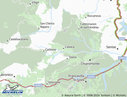 Carte MICHELIN Calvera - ViaMichelin