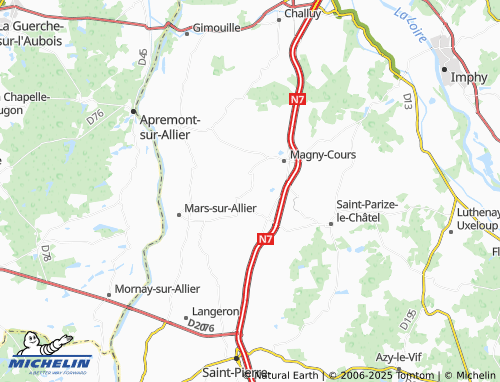 MICHELIN Le Blénay map - ViaMichelin