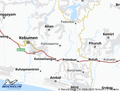 Mapa MICHELIN Poncowarno - ViaMichelin
