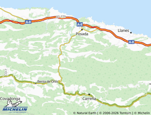 MICHELIN-Landkarte Cortines - ViaMichelin