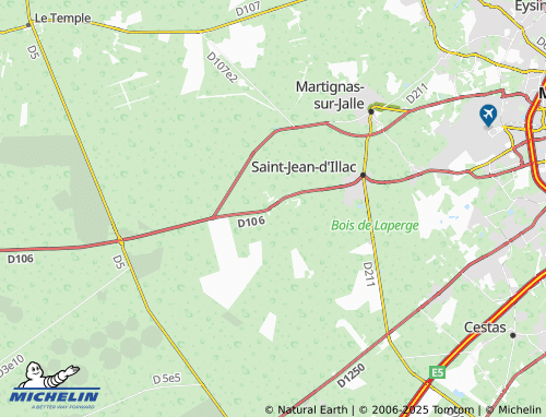 MICHELIN Le Las map - ViaMichelin