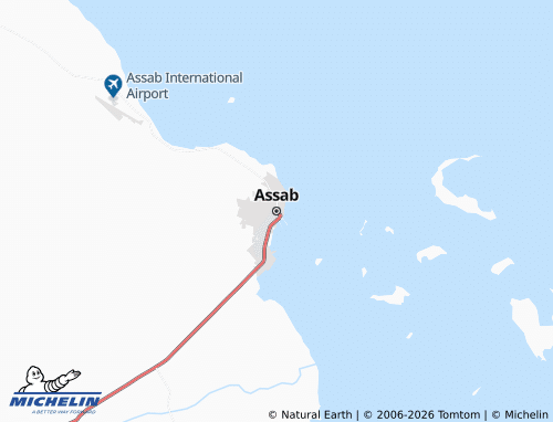 Mappa MICHELIN Assab - ViaMichelin