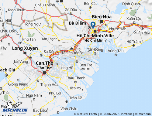 Mapa MICHELIN Châu Thành - ViaMichelin