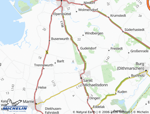 MICHELIN Barlter map - ViaMichelin