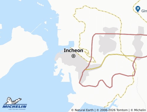 Mapa MICHELIN Incheon - ViaMichelin