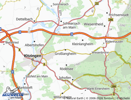 Mappa MICHELIN Großlangheim - ViaMichelin