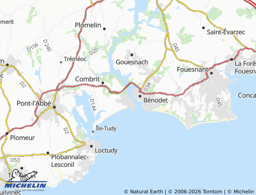 MICHELIN Sainte-Marine map - ViaMichelin