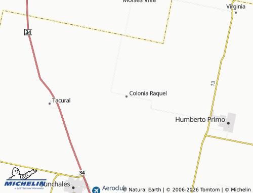 Mappa MICHELIN Colonia Raquel - ViaMichelin