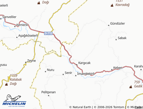 Mappa MICHELIN Evkafçiftliği - ViaMichelin