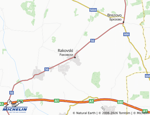 Mapa MICHELIN Rakovski - ViaMichelin