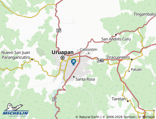 Mappa MICHELIN Bosques de Uruapan - ViaMichelin