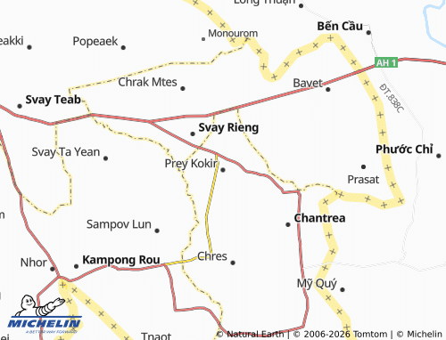 Mappa MICHELIN Prey Kokir - ViaMichelin