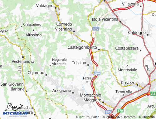 Mappa MICHELIN Lovara - ViaMichelin