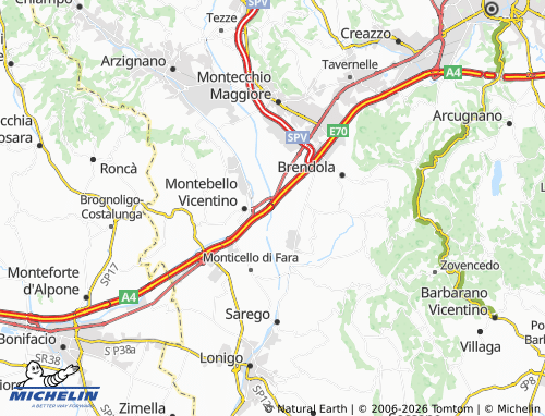 Mappa MICHELIN Ronchi - ViaMichelin
