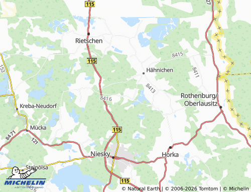 Mapa MICHELIN Trebus - ViaMichelin