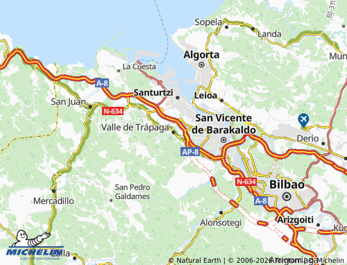 MICHELIN Valle de Trápaga-Trapagaran map - ViaMichelin