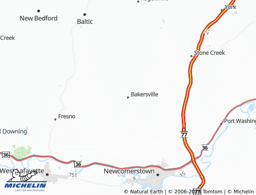 Mappa MICHELIN Bakersville - ViaMichelin