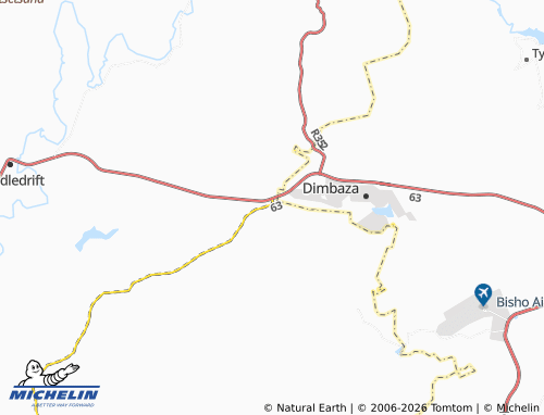Carte MICHELIN Debe Nek - ViaMichelin