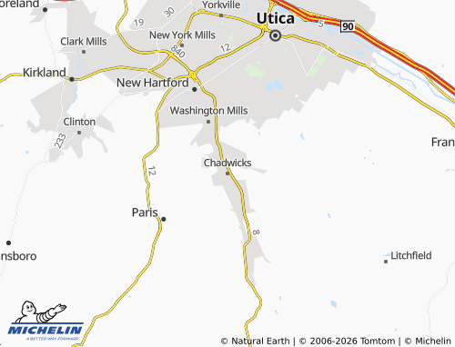 Mapa MICHELIN Chadwicks - ViaMichelin