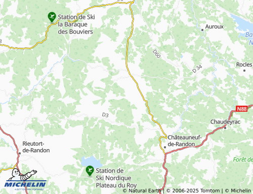 Mappa MICHELIN Le Crouzet-Chaffol - ViaMichelin