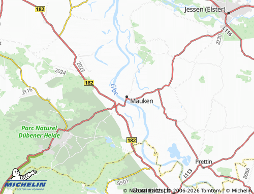 MICHELIN Mauken map - ViaMichelin