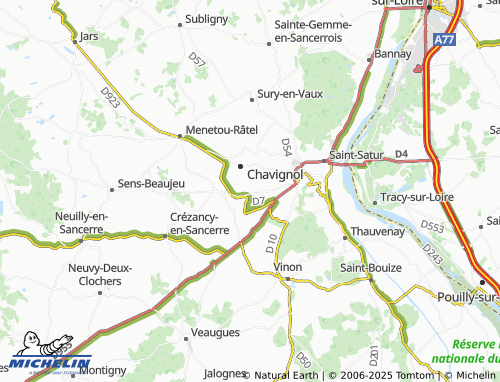 MICHELIN Amigny map - ViaMichelin