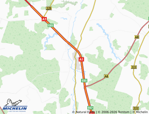 MICHELIN Babtai map - ViaMichelin
