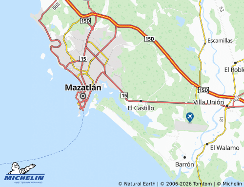MICHELIN 23 de Noviembre map - ViaMichelin