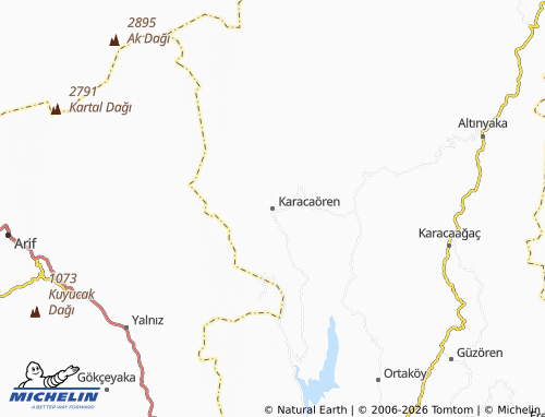 MICHELIN Karacaören map - ViaMichelin