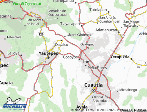 Mappa MICHELIN Los Mangos Cocoyoc - ViaMichelin
