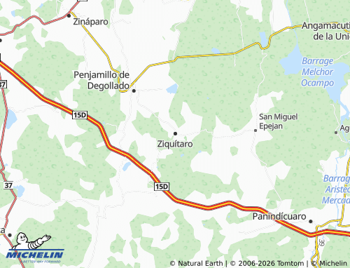 Mapa MICHELIN Ziquítaro - ViaMichelin