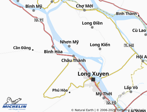 Mappa MICHELIN Châu Thành - ViaMichelin