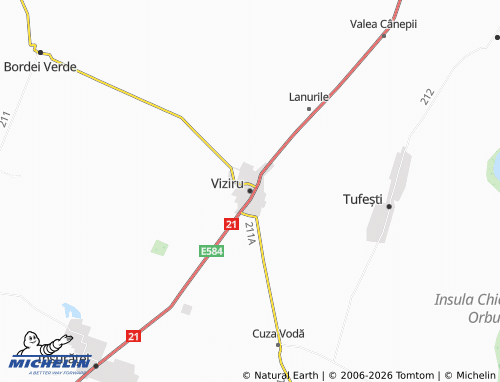 Mapa MICHELIN Viziru - ViaMichelin
