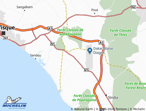 MICHELIN Boukhou map - ViaMichelin