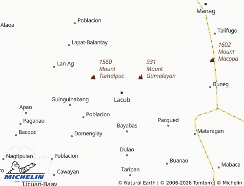 MICHELIN Lacub map - ViaMichelin