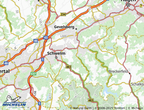 Carte MICHELIN Oelkinghausen - ViaMichelin