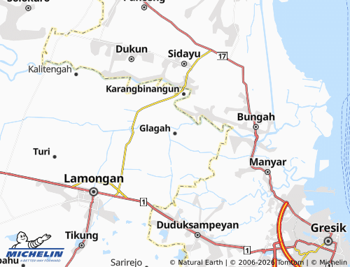Mapa MICHELIN Glagah - ViaMichelin
